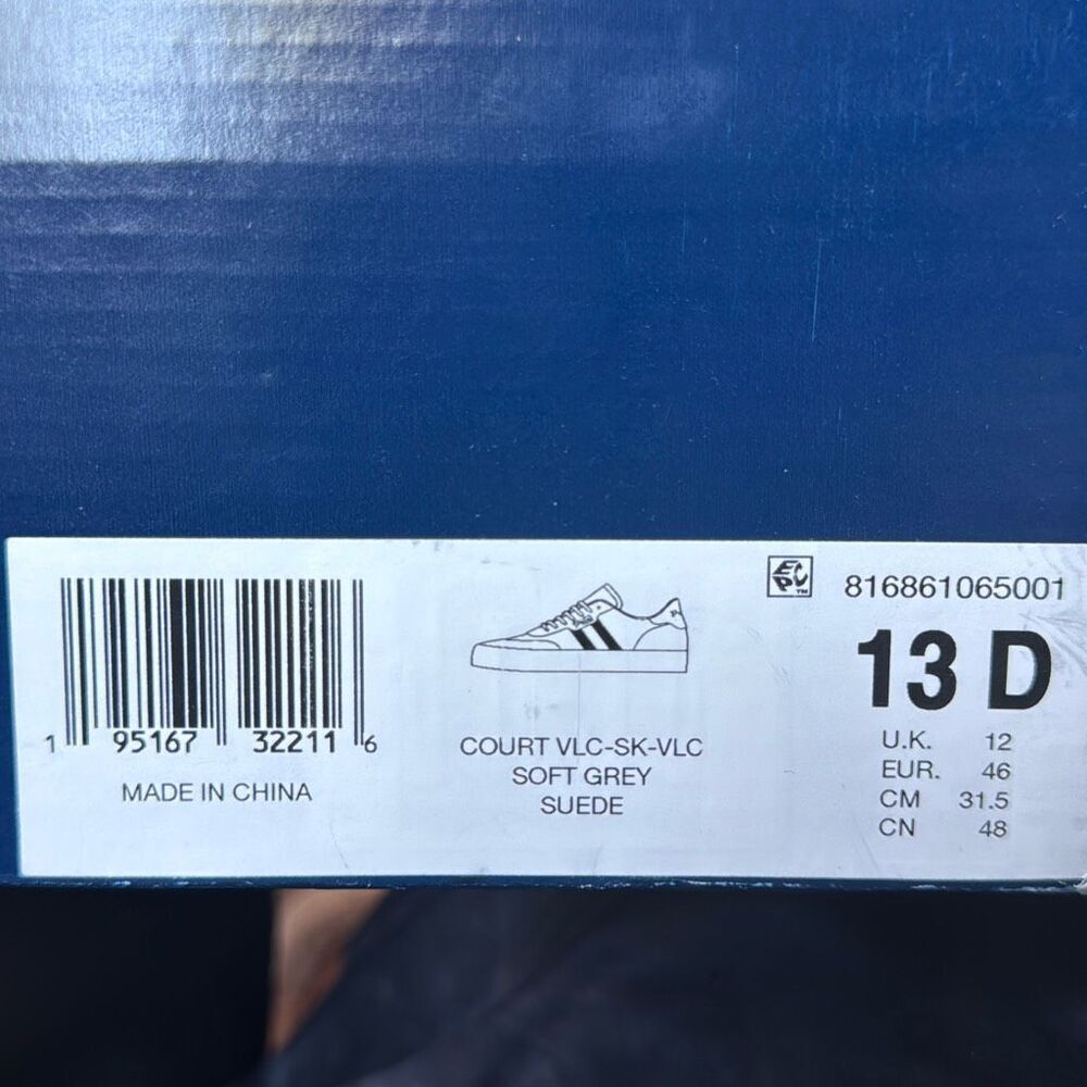 Ralph Lauren Polo Men Gray Suede Leather Sneaker  13 - Picture 6 of 6